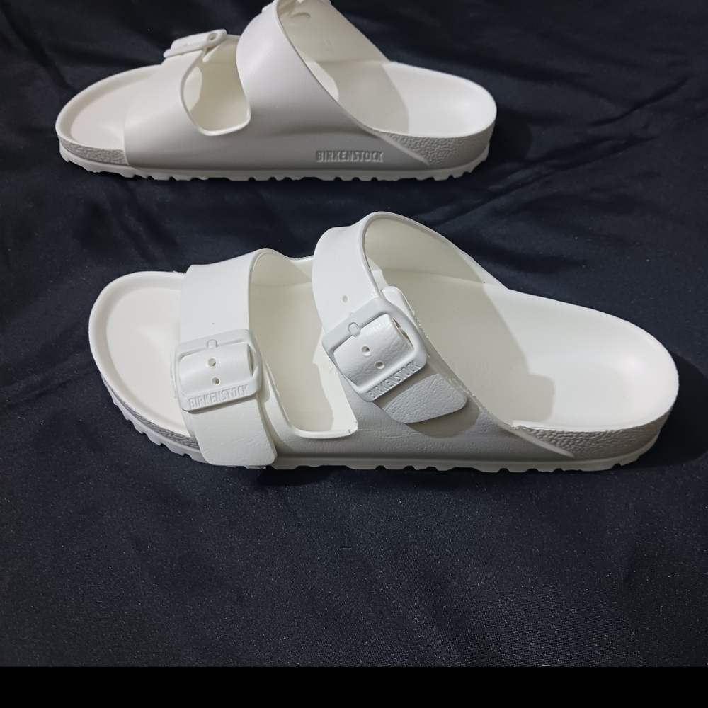 White Birkenstock Sandals